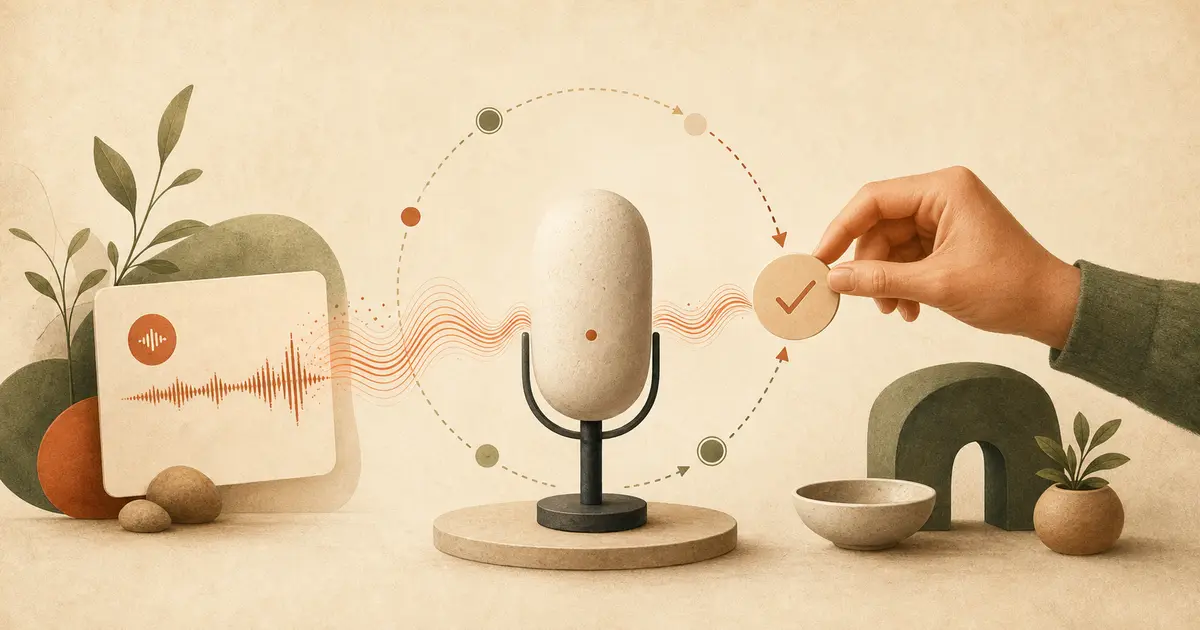 A coach's voice being cloned to deliver many personalized audio sessions without recording each one.