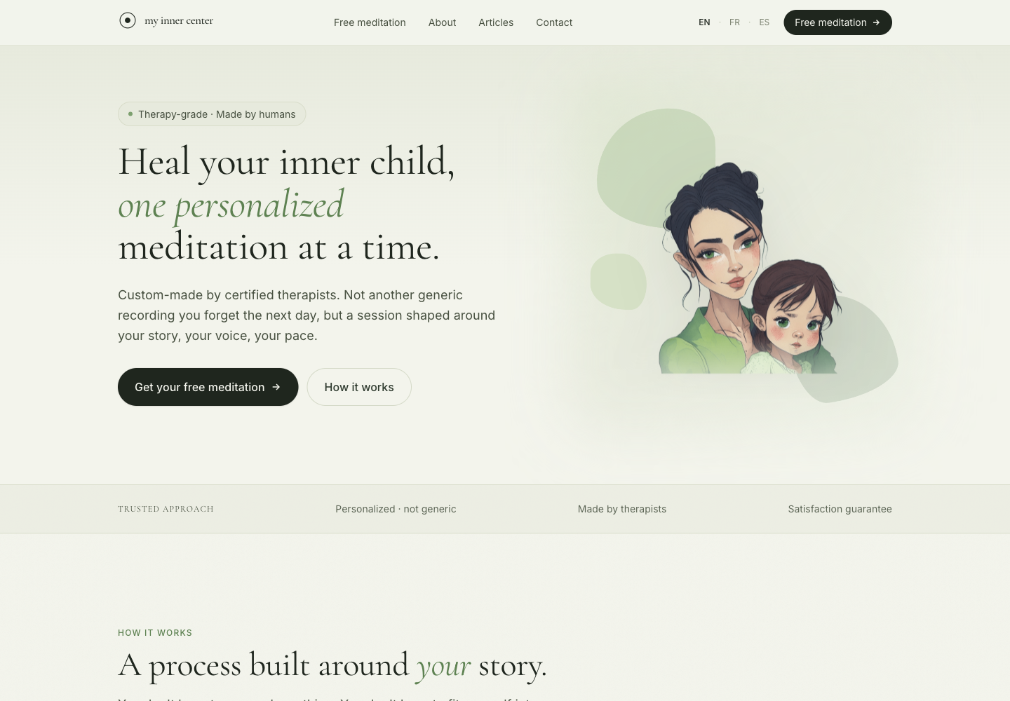 MyInnerCenter website screenshot